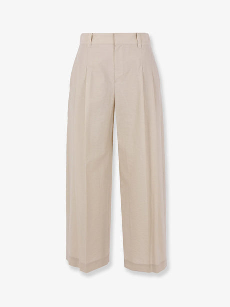 Brunello Cucinelli Cotton blend trousers - Quartz