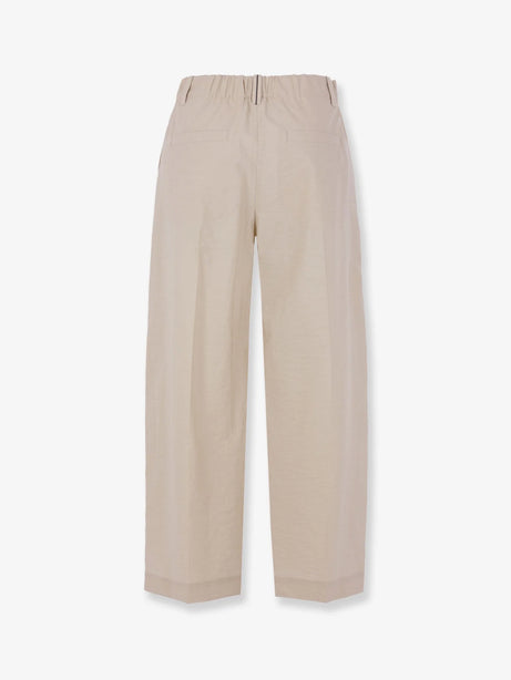 Brunello Cucinelli Cotton blend trousers - Quartz