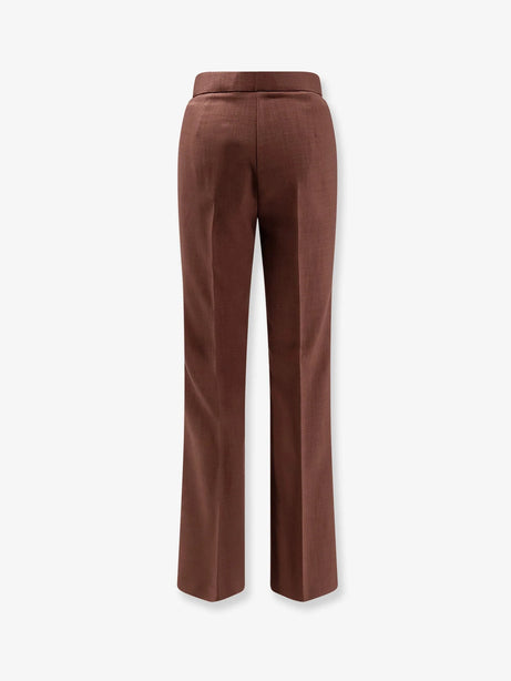 Pinko New Serenidad viscose trousers - Marrone