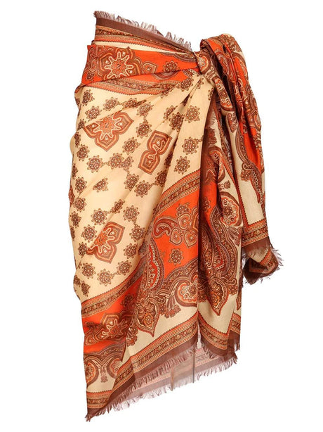 Zimmermann Printed Cotton Pareo - Multi