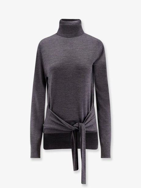 Toteme Wool and silk turtleneck - Mid Grey Melange