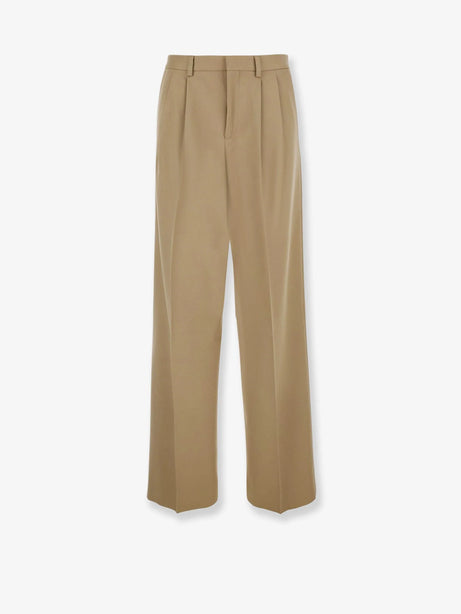 Celine Wool and cotton trousers - Beige Militaire