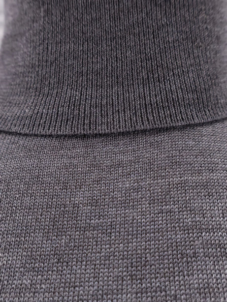 Toteme Wool and silk turtleneck - Mid Grey Melange