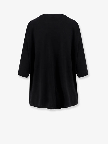 Toteme Longline wool blend sweater - Black