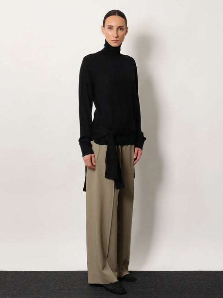 Toteme Wool and silk turtleneck - Black
