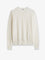 Toteme Fine Crew Knit wool and silk blend sweater - Ecru