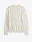 Toteme Fine Crew Knit wool and silk blend sweater - Ecru