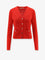 Tory Burch T Monogram Jacquard viscose blend cardigan - Blazing Red