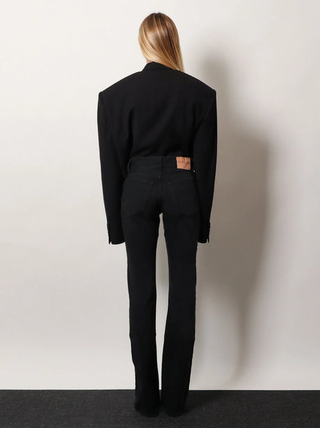 Balenciaga Denim trousers with frayed edges - Black/Green/Red