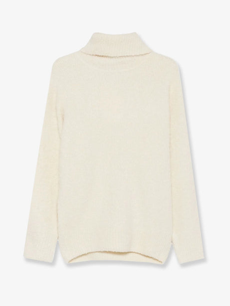 Toteme Bouclé alpaca blend turtleneck - Milk