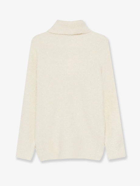 Toteme Bouclé alpaca blend turtleneck - Milk