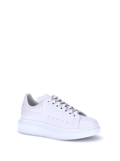 Alexander Mcqueen Leather Sneakers - White/White