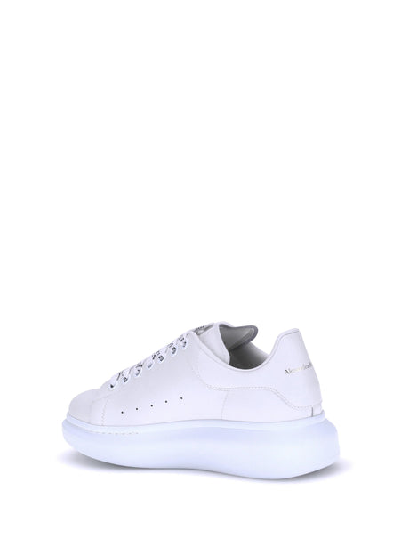 Alexander Mcqueen Leather Sneakers - White/White