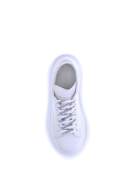 Alexander Mcqueen Leather Sneakers - White/White