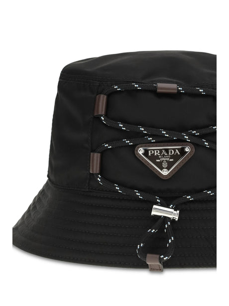 Prada Nylon Bucket Hat - Black