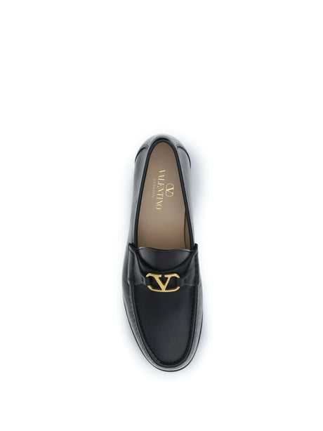 Valentino Garavani Signature VLogo Loafers - Black