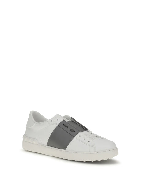 Valentino Garavani Open Sneakers - White/Dark Steel/White