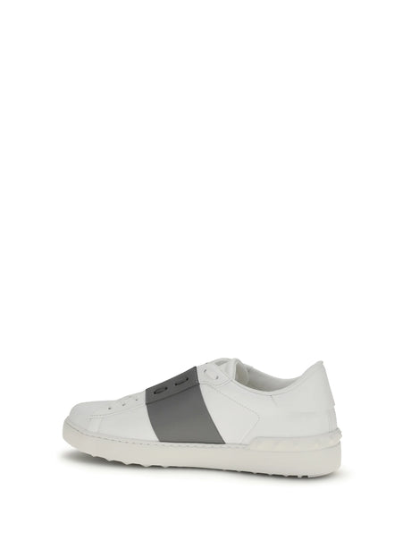 Valentino Garavani Open Sneakers - White/Dark Steel/White