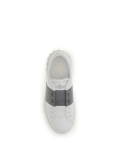 Valentino Garavani Open Sneakers - White/Dark Steel/White