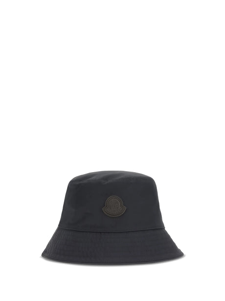 Moncler Cotton and nylon Bucket Hat - Navy