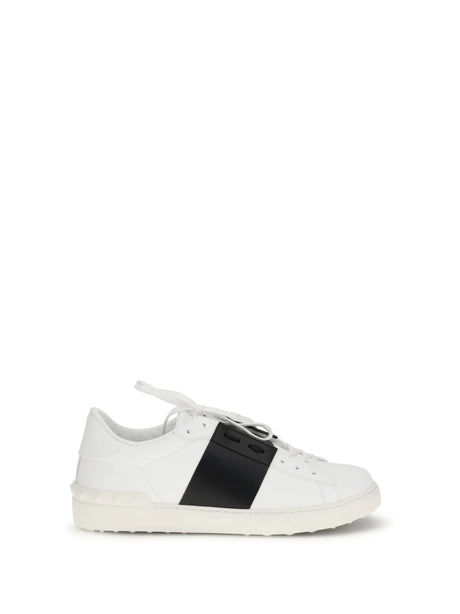 Valentino Garavani Open Sneakers - White/Black/White