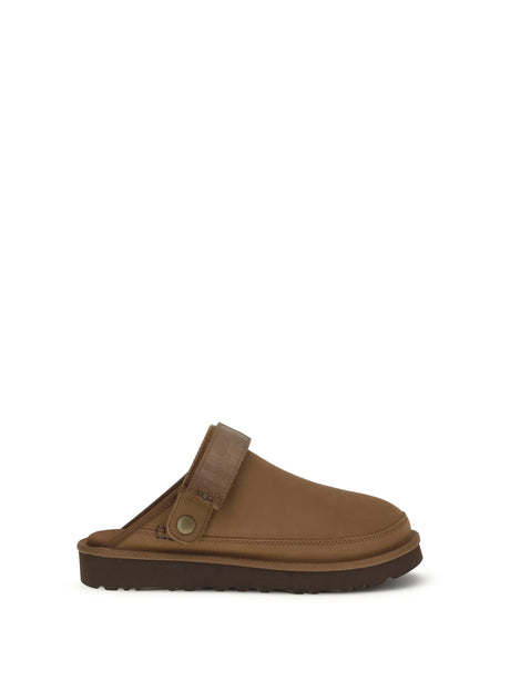 Ugg Goldencoast II Nubuck Mules - Dark Chestnut