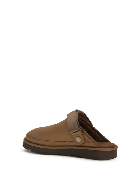 Ugg Goldencoast II Nubuck Mules - Dark Chestnut
