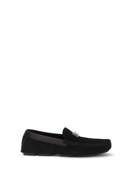 Dolce & Gabbana Suede Loafers - Black/Black