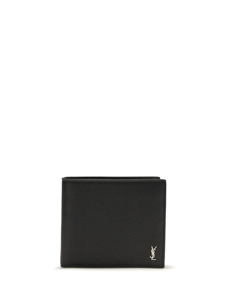 Saint Laurent Leather Wallet - Black