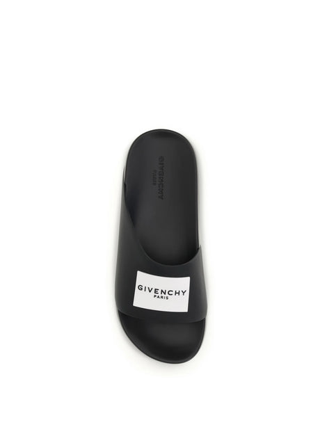 Givenchy Rubber Slippers - Black