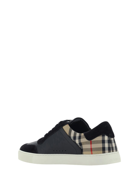 Burberry Stevie Sneakers - Black/Arbeige Ip Chk