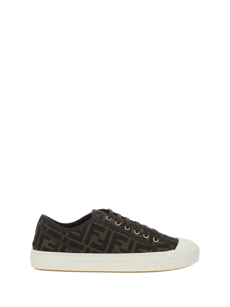 Fendi Monochrome Sneakers - Tobacco Black