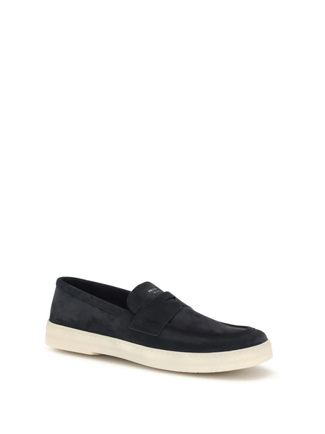 Prada Suede Loafers - Bleu