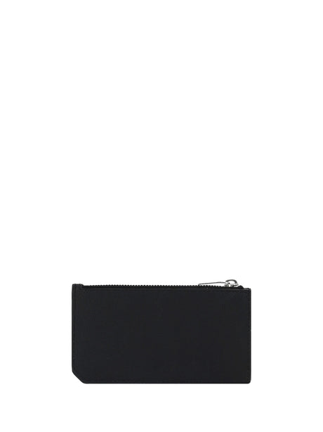 Saint Laurent Leather Cardholder - Black