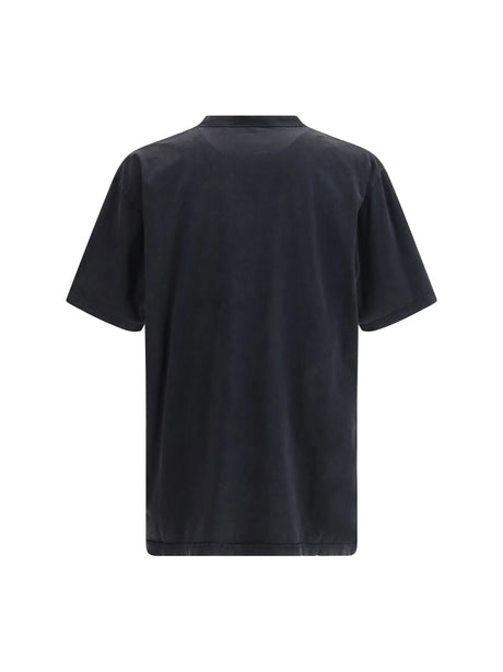 Balenciaga Twisted Cotton T-shirt - Faded Washed Black