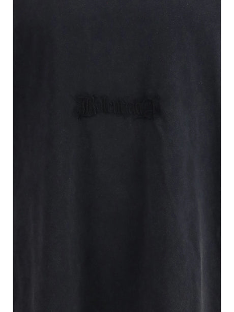 Balenciaga Twisted Cotton T-shirt - Faded Washed Black