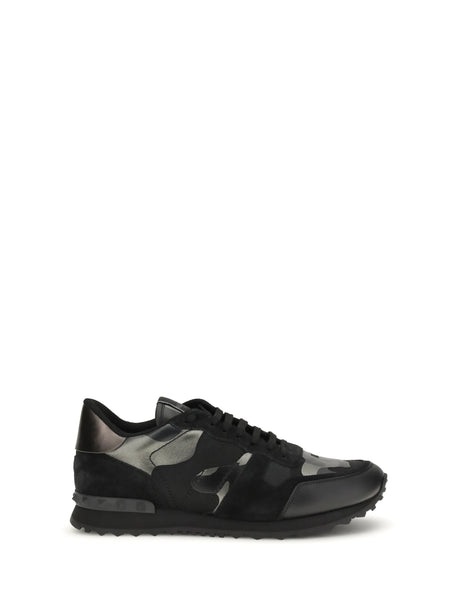 Valentino Garavani Rockrunner Sneakers - Black-Dark Rutenio/Black/Black/Black