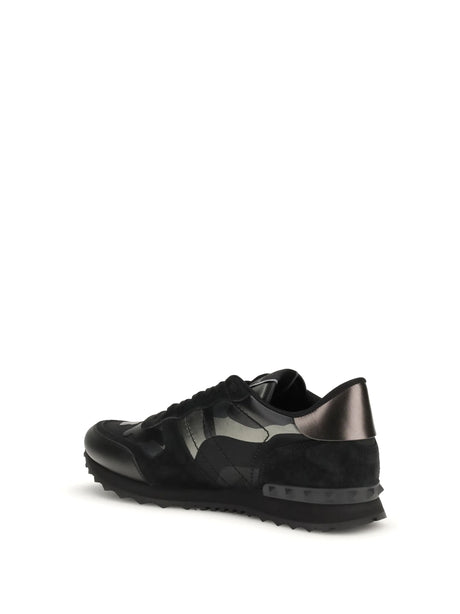 Valentino Garavani Rockrunner Sneakers - Black-Dark Rutenio/Black/Black/Black