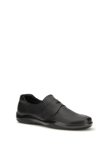 Prada Toblach leather Loafers - Black