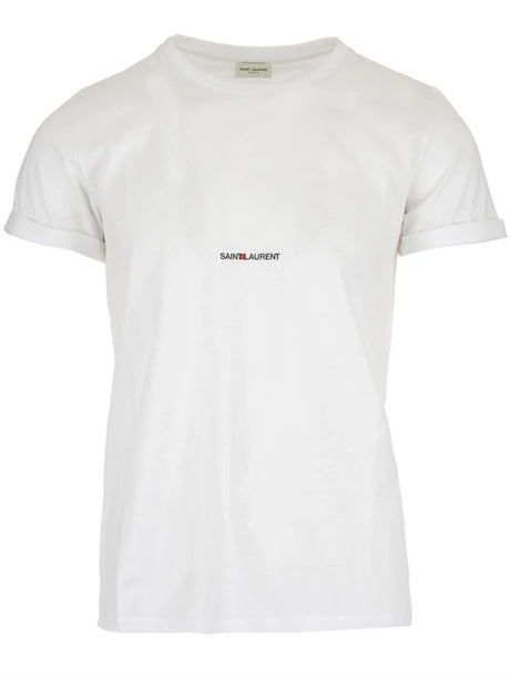 Saint Laurent T-Shirt With Logo - White