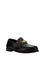 Versace Leather Loafers - Black-Versace Gold