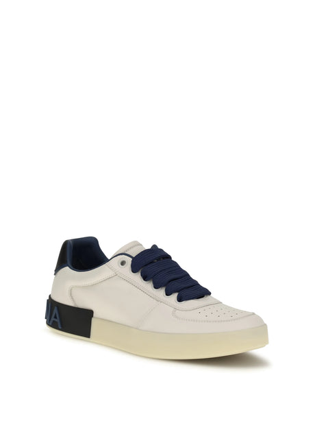 Dolce & Gabbana Portofino Sneakers - White/Denim