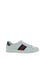 Gucci Leather Sneakers - Gr.Whi/Vrv/Green Ace