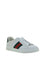 Gucci Leather Sneakers - Gr.Whi/Vrv/Green Ace