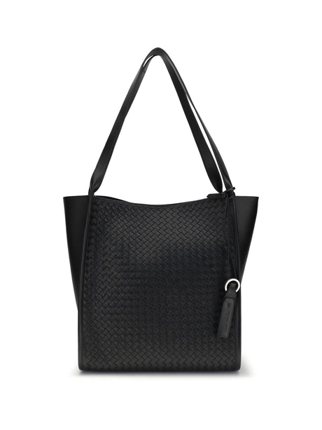 Bottega Veneta Courier Tote Bag - Black-Silver