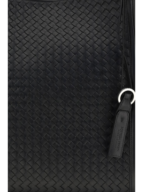 Bottega Veneta Courier Tote Bag - Black-Silver