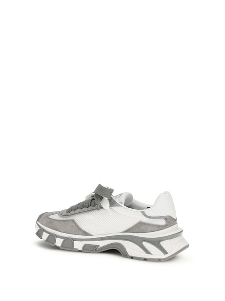Dolce & Gabbana Leather and mesh Sneakers - White/Black