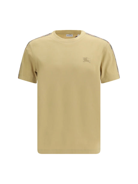 Burberry T-shirt with Check trims - Flax