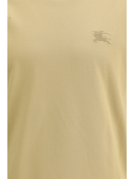 Burberry T-shirt with Check trims - Flax