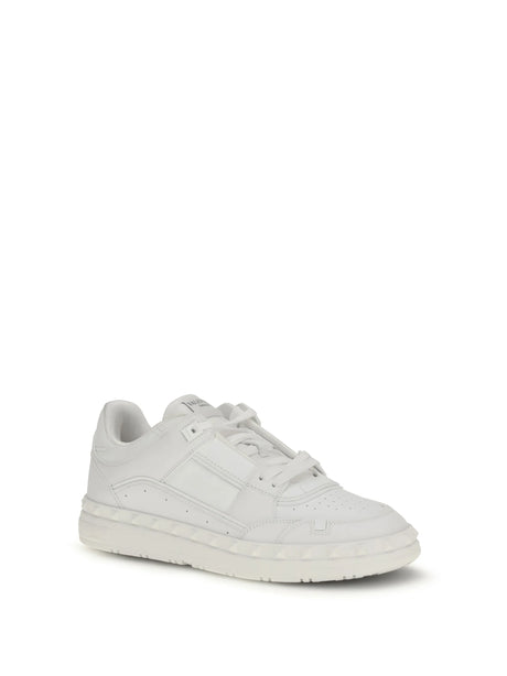 Valentino Garavani Low Top Freedots Sneakers - White/White/White/White